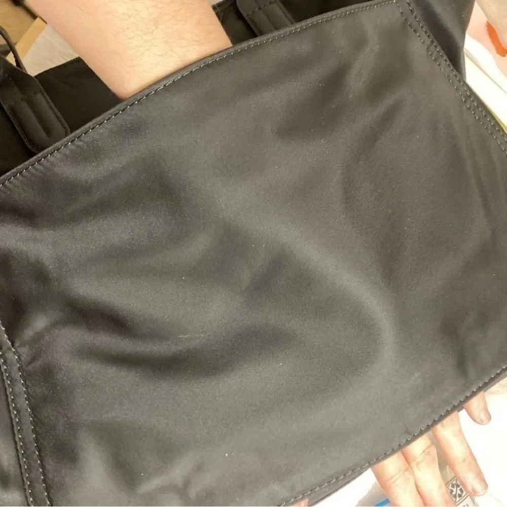 Michael kors black nylon tote bag